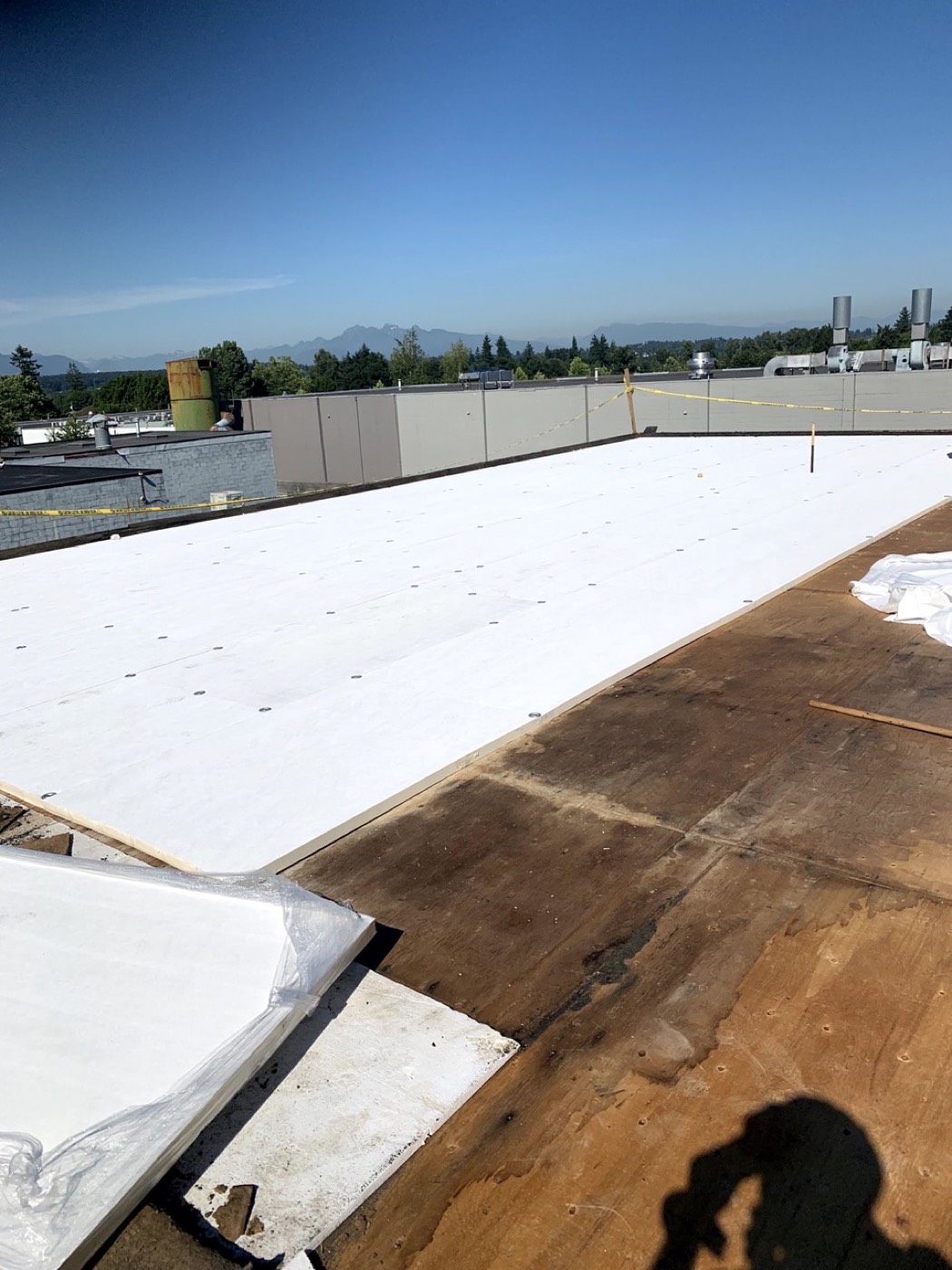 Finished commercial roof